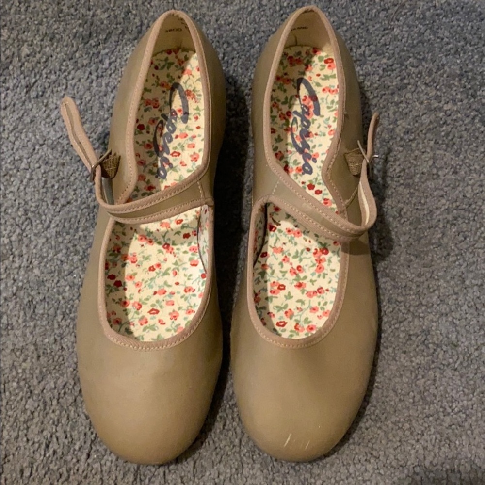 Capezio size 10 Mary Jane tap shoes low heel